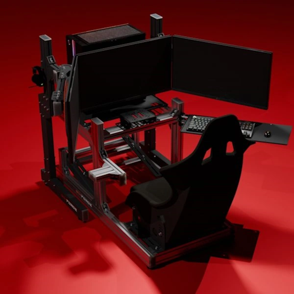 Simforge Apex Sim Racing Cockpit – Adjustable F1, GT & Truck Simulator Rig with Worldwide Shipping