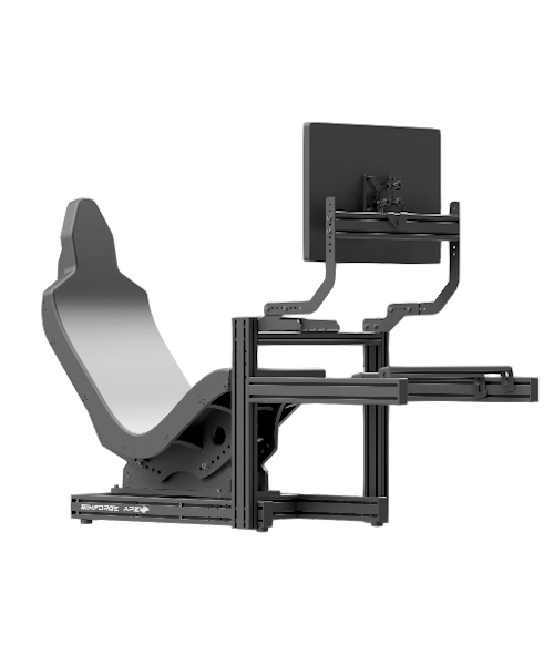 Simforge Apex Sim Racing Cockpit – Aluminum Profile Racing Simulator Rig for F1, GT and Truck Sims